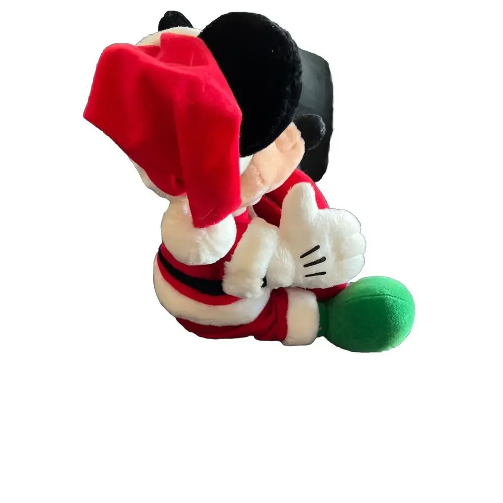 Walt Disney World Christmas Collection Photo Frame 2001 Plush Mickey Santa 10 “